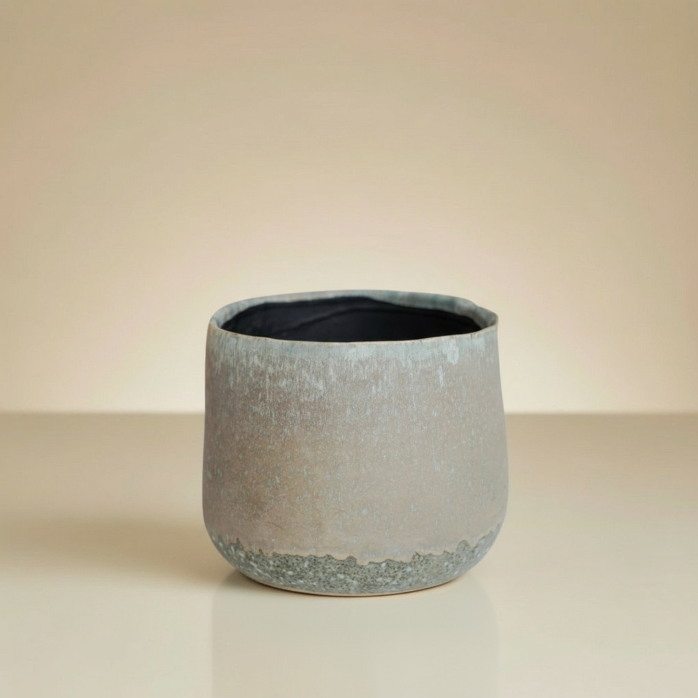 Celeste Planter In Wave Grey