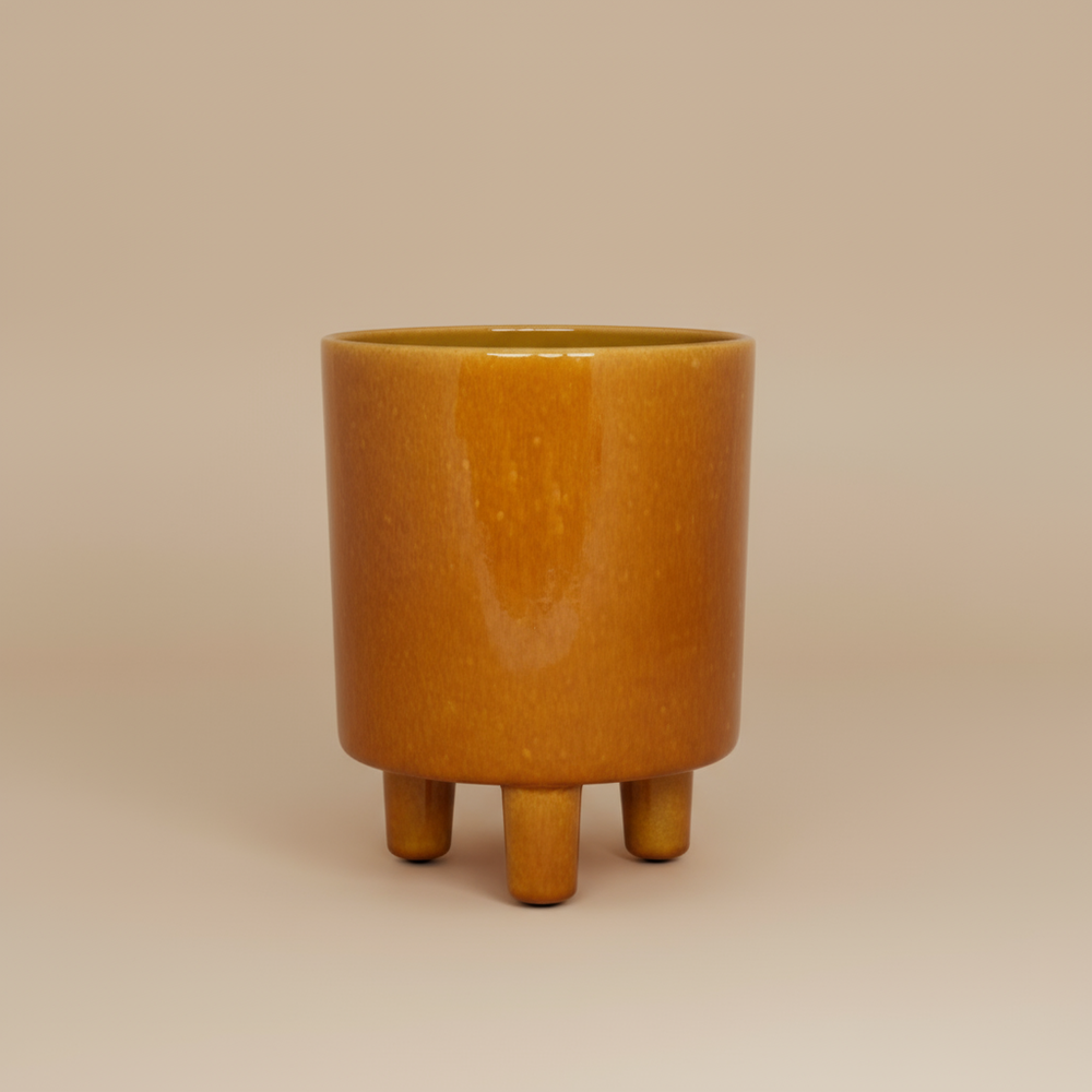 Pisa Planter In Mustard